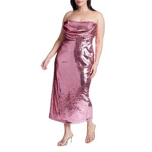 Платье с корсетом и пайетками для женщин plus size Eloquii, Pink Power