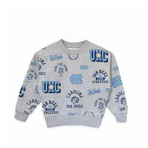 Детская толстовка North Carolina Tar Heels Always On Repeat цвета хизер-грей Gameday Couture