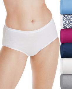 Женские трусы-слипы, 6 шт, 40H6CC, дышащие Hanes, Blueberry