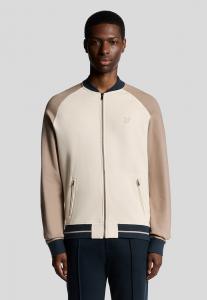 Куртка Lyle & Scott INTERLOCK CONTRAST RAGLAN BOMBER, X Cobblestone/Beige