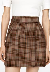 Юбка ARKET Mini skirt, Dark Beige/Beige