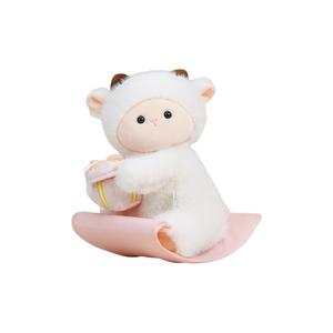 Плюшевая кукла Pat Happy Ride Wooden Horse Elephant Lamb высотой 25 см ZUOXIONG