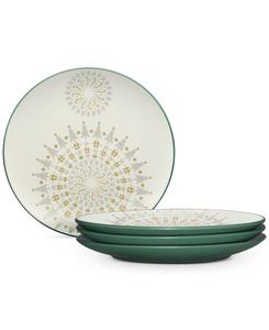 Набор посуды из 4 тарелок Colorwave Spruce Holiday Noritake, зеленый