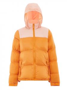 Женская стеганая куртка цвета оранжевый персик myMo