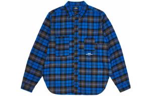 Рабочая рубашка X Engineered Garments Panel Check PALACE, синий