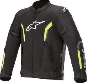 Куртка мотоциклетная Alpinestars AST v2 Air, облегченная сетчатая конструкция, улучшенная вентиляция и защита, Black/Yellow Fluo