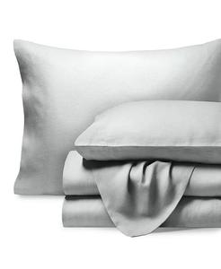 Комплект льняного белья Split King Bare Home, серый