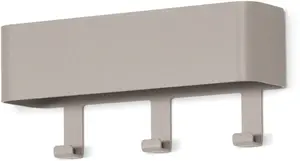 Крючок Spinder Design, металл, ширина 27 см 27х12х7,5 см, серый