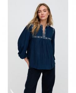 Женская блузка Baez с пышными рукавами Raffya, Blue