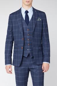 Пиджак в клетку Overcheck Antique Rogue, темно-синий