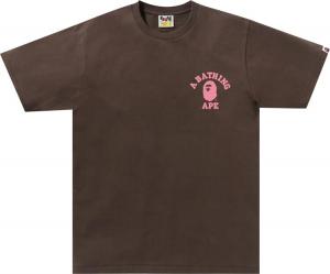 Футболка BAPE Liquid Camo College ATS 'Brown', коричневый