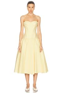 Летнее платье Alexis, Yellow Stripe