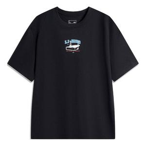 Футболка с мультяшным рисунком Li-Ning, черный