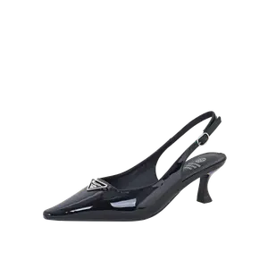 Женские туфли на тонком каблуке и высоком каблуке GUDIANFENGDU, Black