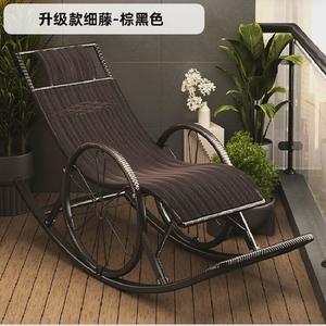 Yu Senyi Кресло-качалка из ротанга, модель new model, цвет brown and black [в комплекте маска для сна]