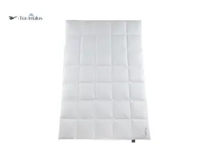 Всесезонное одеяло Traumulus с перьями, рисунок в клетку KB 5x7, 135x200 см, сделано в Германии, подходит для аллергиков, чехол 100% хлопок Häussling