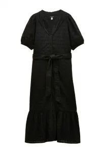 Платье-Рубашка susanna с коротким рукавом и вышивкой, прямого кроя. Joules, Black