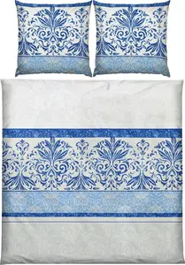 Постельное белье синее 1x 200x200 см + 2x 80x80 см Erwin Müller