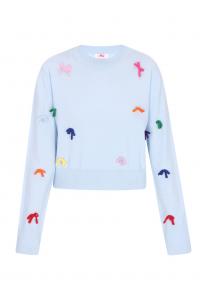 Свитер MYMO Comfy, темно-синий/светло-синий