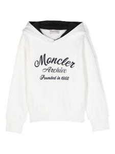 Moncler Enfant худи с логотипом, белый