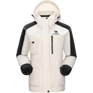 Ветровки женские всепогодные Camel, цвет Warm White/Phantom Black