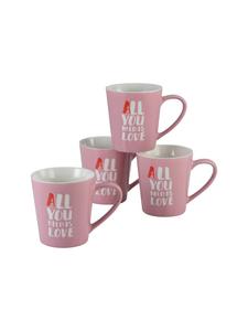 Кофейная кружка All You Need Is Love 420 мл в цвете Rosé CreaTable