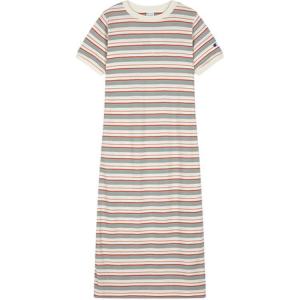 Короткое платье с короткими рукавами Japan Version Women's Champion, светлый хаки