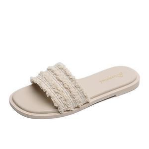Женские стойкие к истиранию сандалии Slide TAFN, Ecru