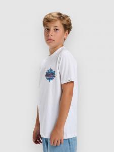 Футболка Quiksilver Ev In Flames Kids T-Shirt, white