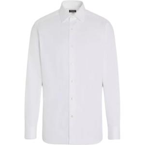 Ermenegildo Zegna Рубашка Zegna SS25 мужская неоновая белая