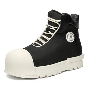 WEISHIBANGWEI Короткие мартинсы унисекс черные черный мужской размер 7230, цвет Black Men's Size 7230