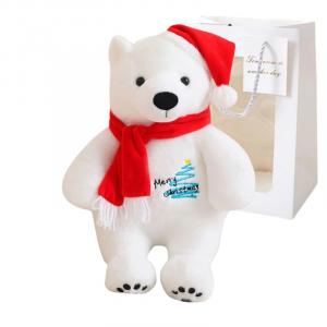 Bitter purchase Плюшевая игрушка рождественский белый медвежонок, высота 25 см/33 см