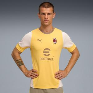 Мужская футбольная тренировочная майка с длинным рукавом Ac Milan Puma, желтый