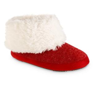 Женские тапочки Marisol Boot Eco Comfort из меланжевого трикотажа в цвете Чили Isotoner, цвет chili