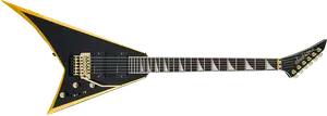 Jackson X Series Rhoads RRX24, гриф Laurel, черный с желтыми фасками