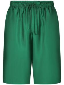 Dolce & Gabbana шорты с вышитым логотипом DG, зеленый
