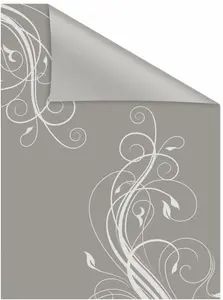 LICHTBLICK ORIGINAL оконная пленка "Цветочный", 1 шт., непрозрачная, структурированные клейкие точки, самоклеящаяся, защита конфиденциальности 100х180 см, серый/белый