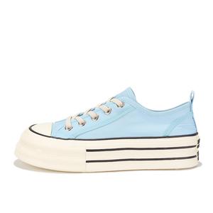 Дышащие увеличивающие рост низкие кеды женские светло-голубые Yobn