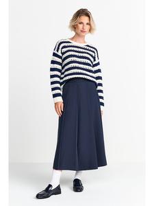 Шерстяной свитер кремового/темно-синего цвета Rich&Royal