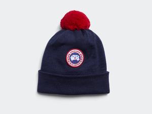 Шапка Canada Goose Kids Merino Pom, Navy Heather
