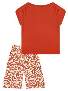 SCHIESSER Пижама 'Selected Premium' в оранжевом цвете