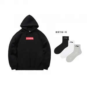 Li Ning Table Tennis Collection Sweatshirts Unisex Hooded Moderate Others Li-Ning, черный li-ning socks 1 pack