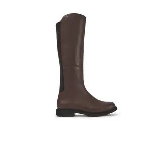 Женские ботинки Camper высокие замшевые, темно-коричневый