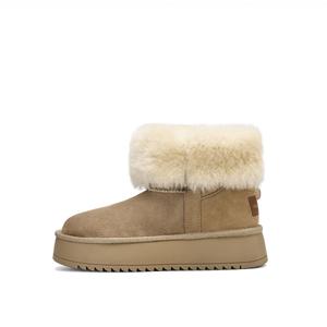 Ботинки Thermal Abrasion Resistant 12cm Snow Boots Women's Rosa Bianca, Chestnut