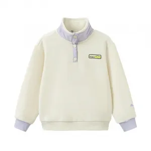 PUMA Свитшот Performance Stand Collar Polar Fleece Sweatshirt G Raw White для детей 3-7 лет
