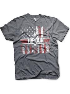 Футболка серого цвета TOP GUN