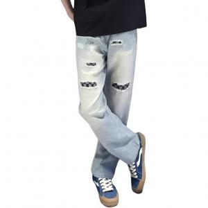 ZIAREL Джинсы Unisex Blue Moderate Straight Fit