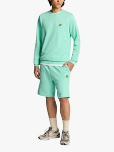 Спортивные шорты из хлопка с завязками Lyle & Scott, цвет Aquamarine