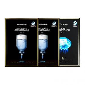 Маска для лица Unisex JMsolution, three-piece set: hydrating facial mask 10 pcs/box * 2+jellyfish facial mask 10 pcs/box