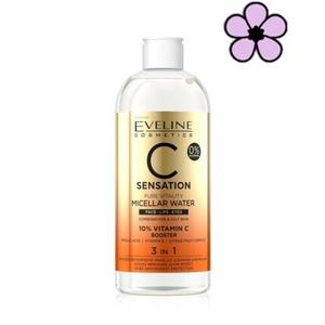 Мицеллярная вода Eveline C Sensation Pure Vitality 400 мл для комбинированной/жирной кожи, Eveline Cosmetics